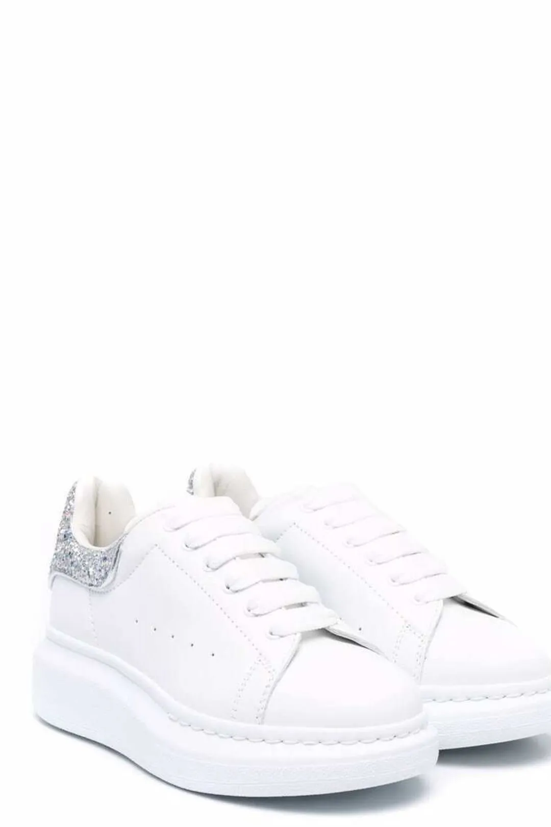 Alexander McQueen Kids Oversized Glittered Sneakers