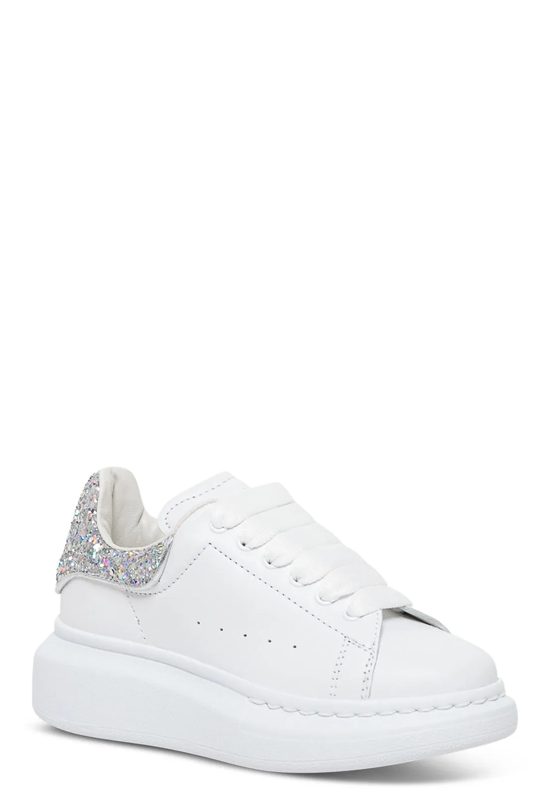 Alexander McQueen Kids Oversized Glittered Sneakers