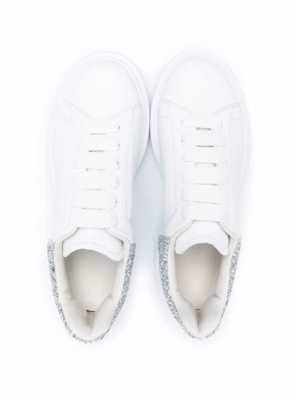 Alexander McQueen Kids Oversized Glittered Sneakers