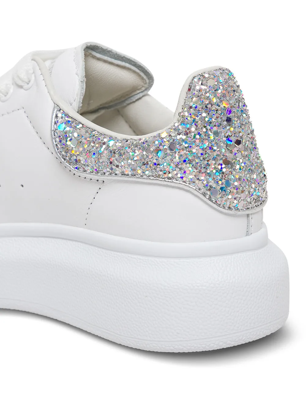 Alexander McQueen Kids Oversized Glittered Sneakers