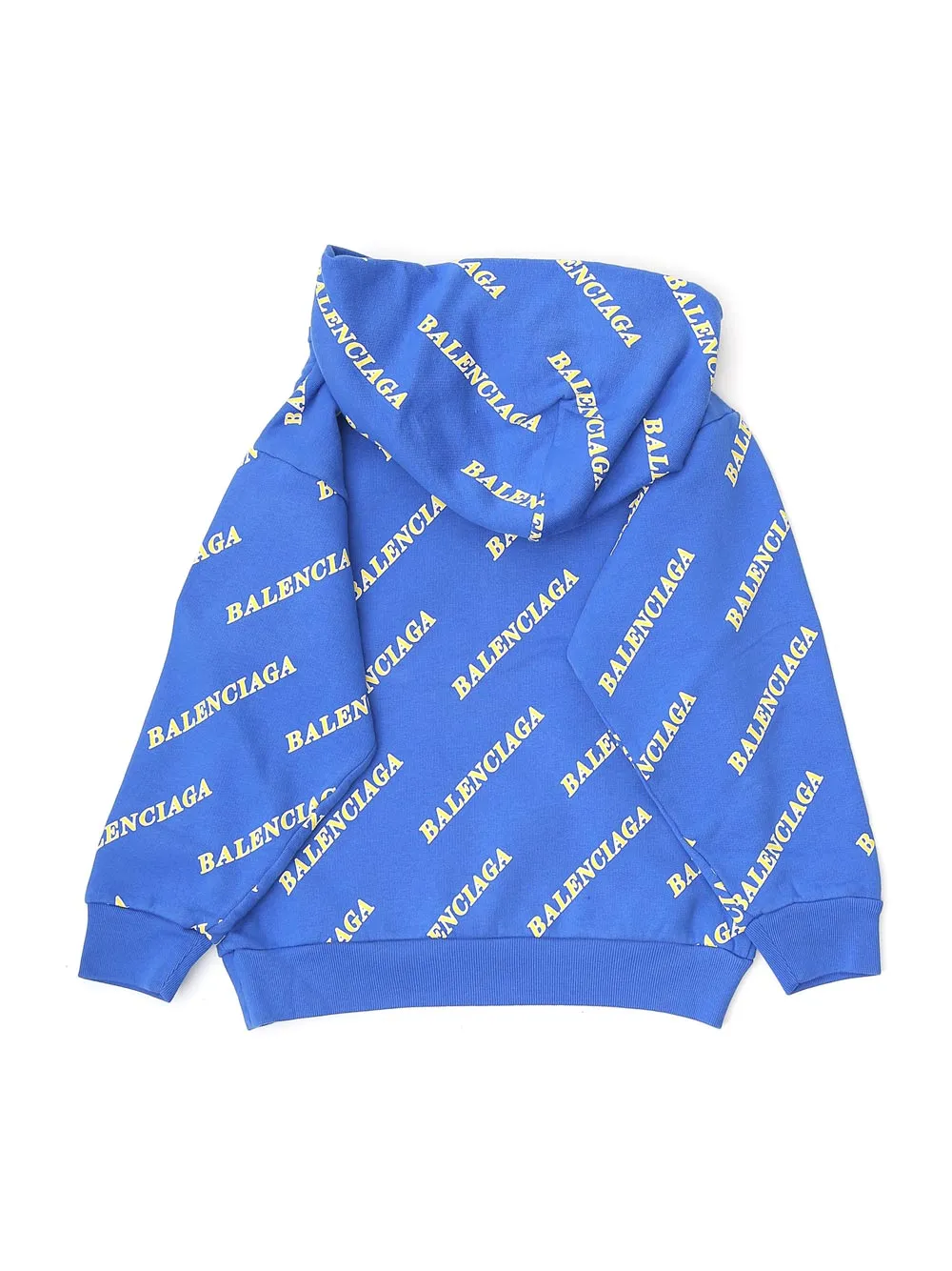 Balenciaga Kids Logo Allover Printed Hoodie