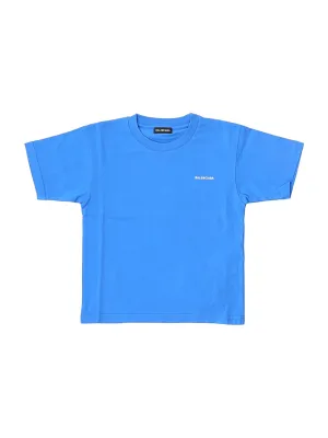 Balenciaga Kids Logo Print Crewneck T-Shirt