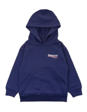 Balenciaga Kids Logo Printed Hoodie