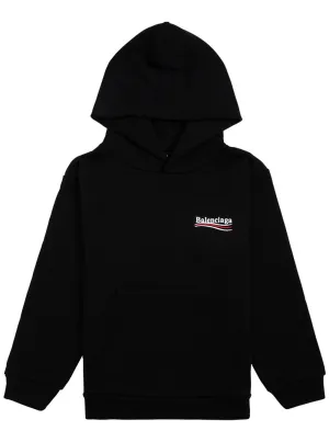 Balenciaga Kids Political Campaign Logo Hoodie