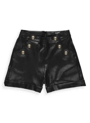 Balmain Kids Button Detail Shorts