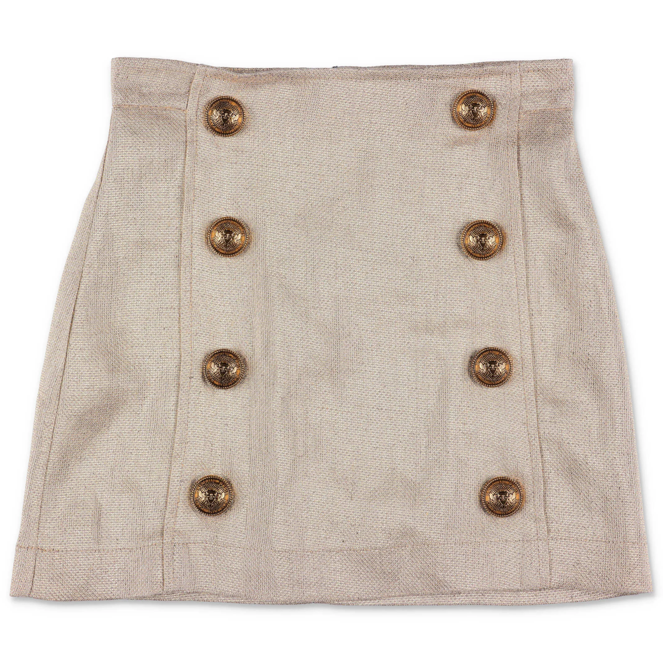 Balmain Kids Button Detail Skirt