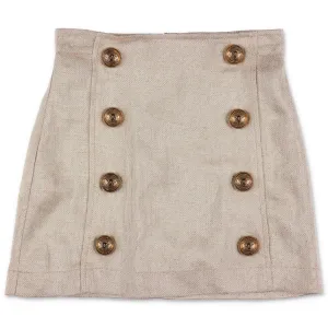Balmain Kids Button Detail Skirt