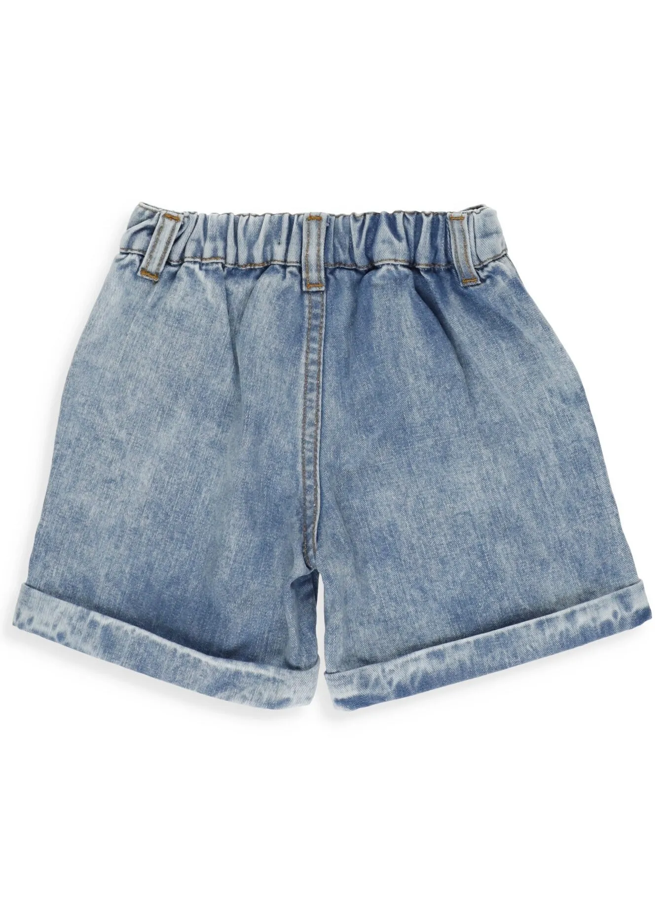 Balmain Kids Buttoned Denim Shorts