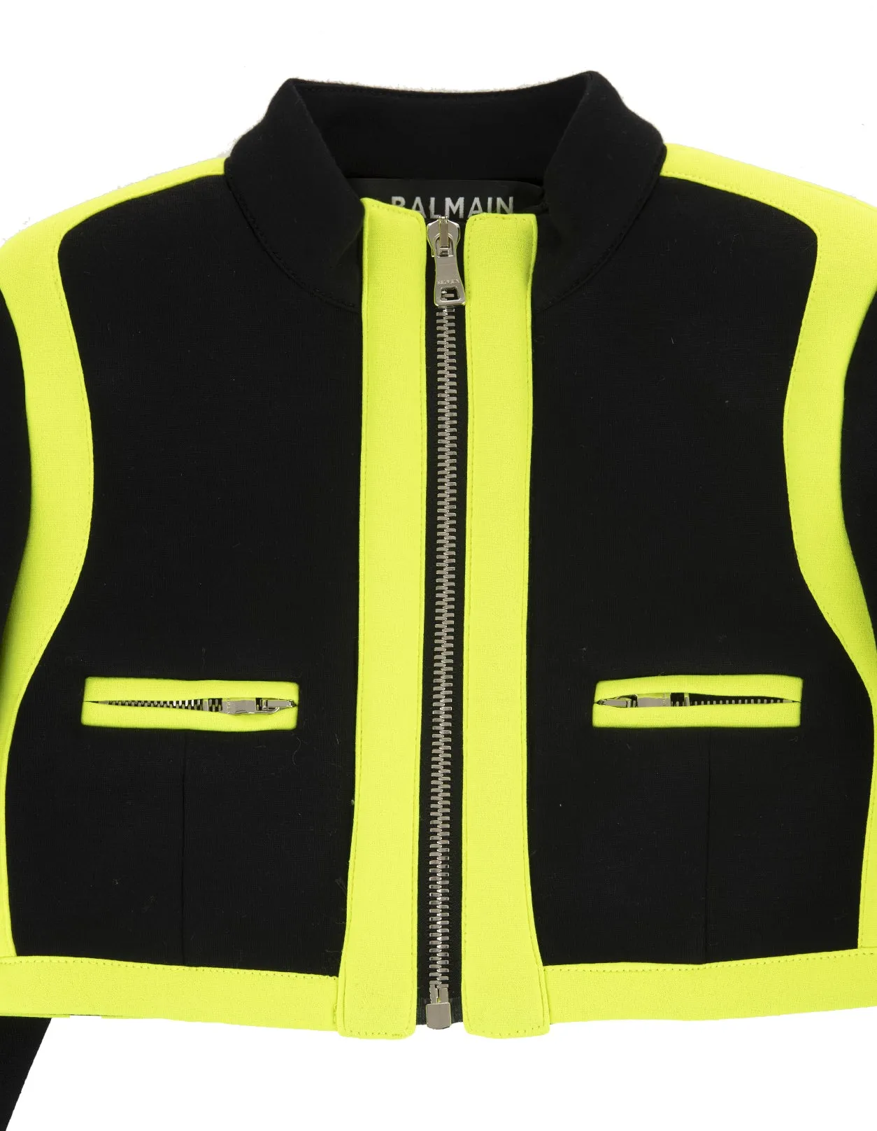 Balmain Kids Contrast-Trim Jacket