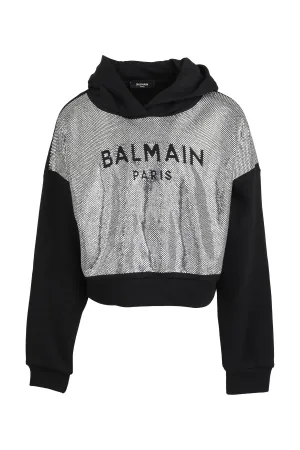 Balmain Kids Embellished Long-Sleeved Hoodie