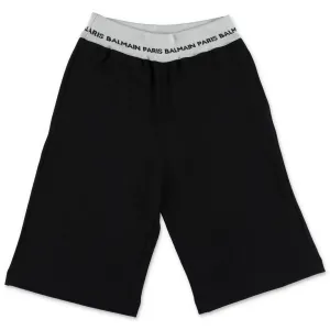 Balmain Kids Logo Band Shorts