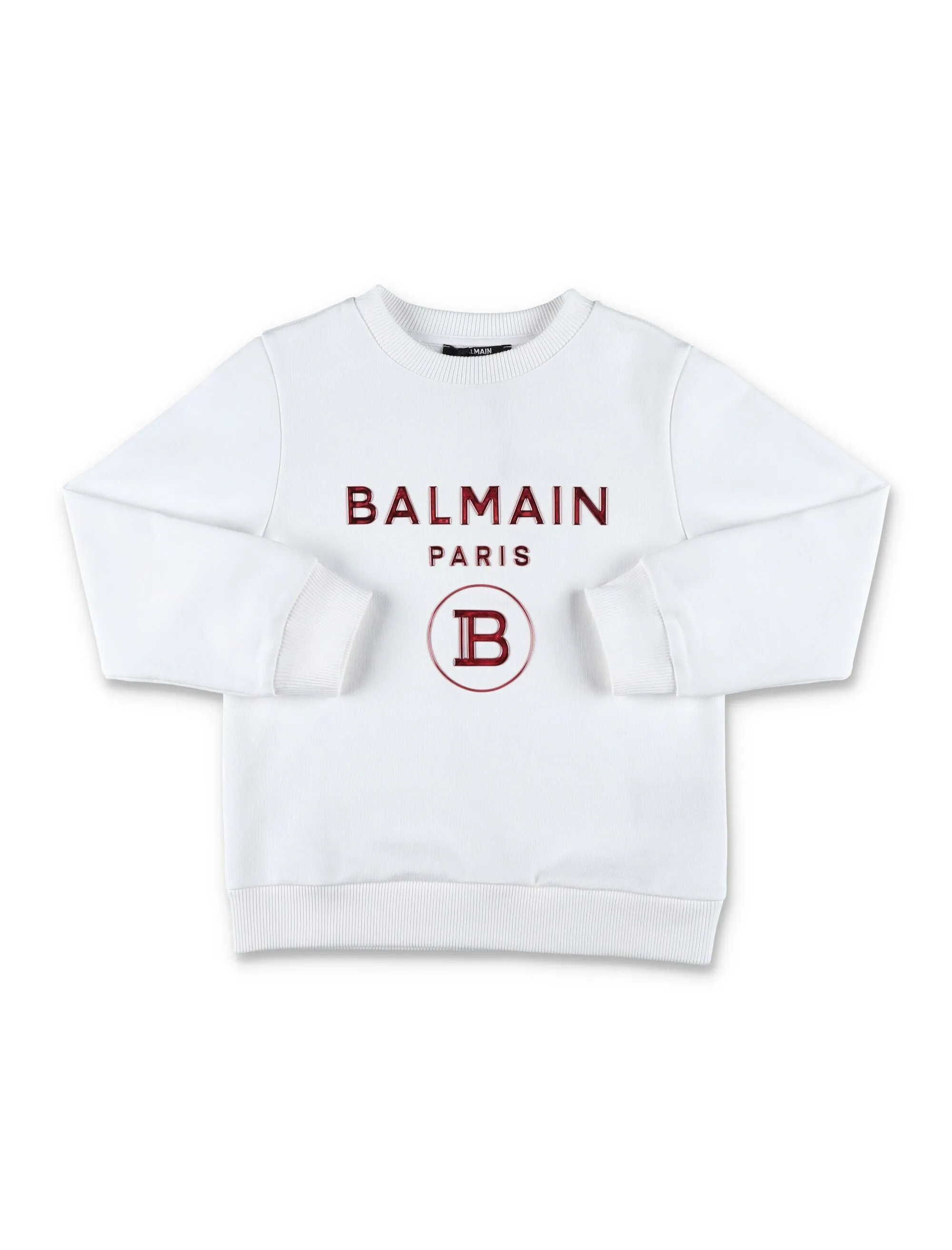 Balmain Kids Logo Detailed Crewneck Sweatshirt