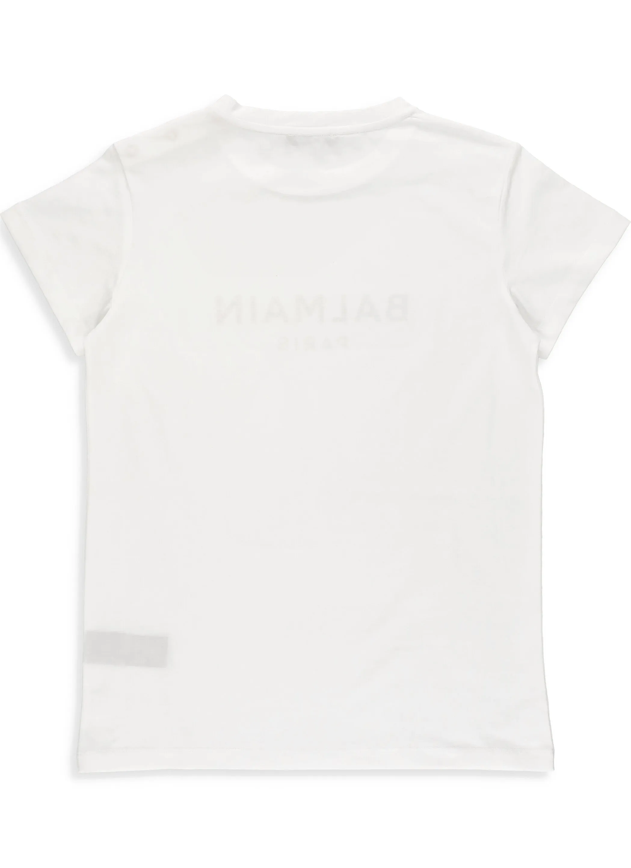 Balmain Kids Logo Embellished Crewneck T-Shirt