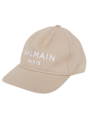 Balmain Kids Logo Embroidered Baseball Cap
