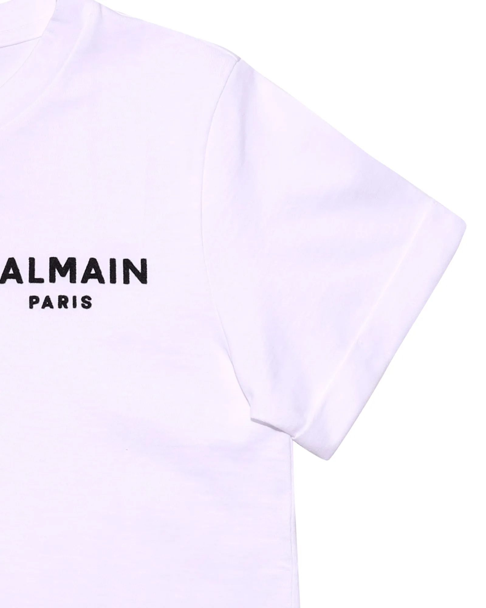 Balmain Kids Logo Embroidered Crewneck T-Shirt