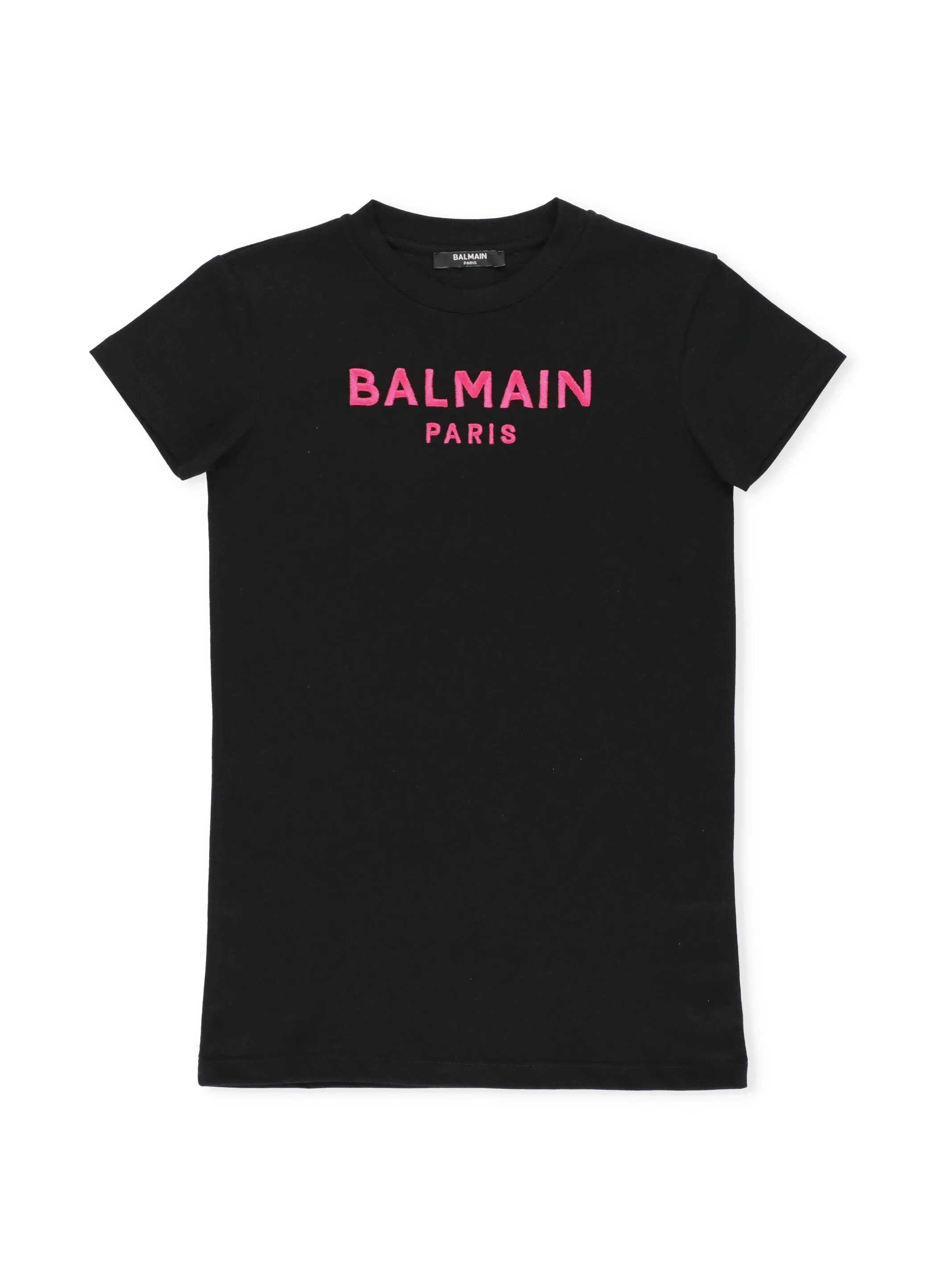 Balmain Kids Logo Embroidered T-Shirt Dress