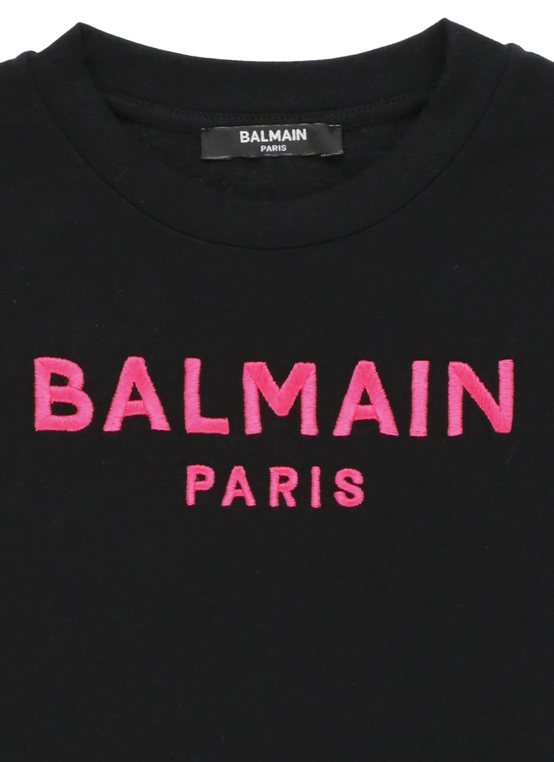 Balmain Kids Logo Embroidered T-Shirt Dress