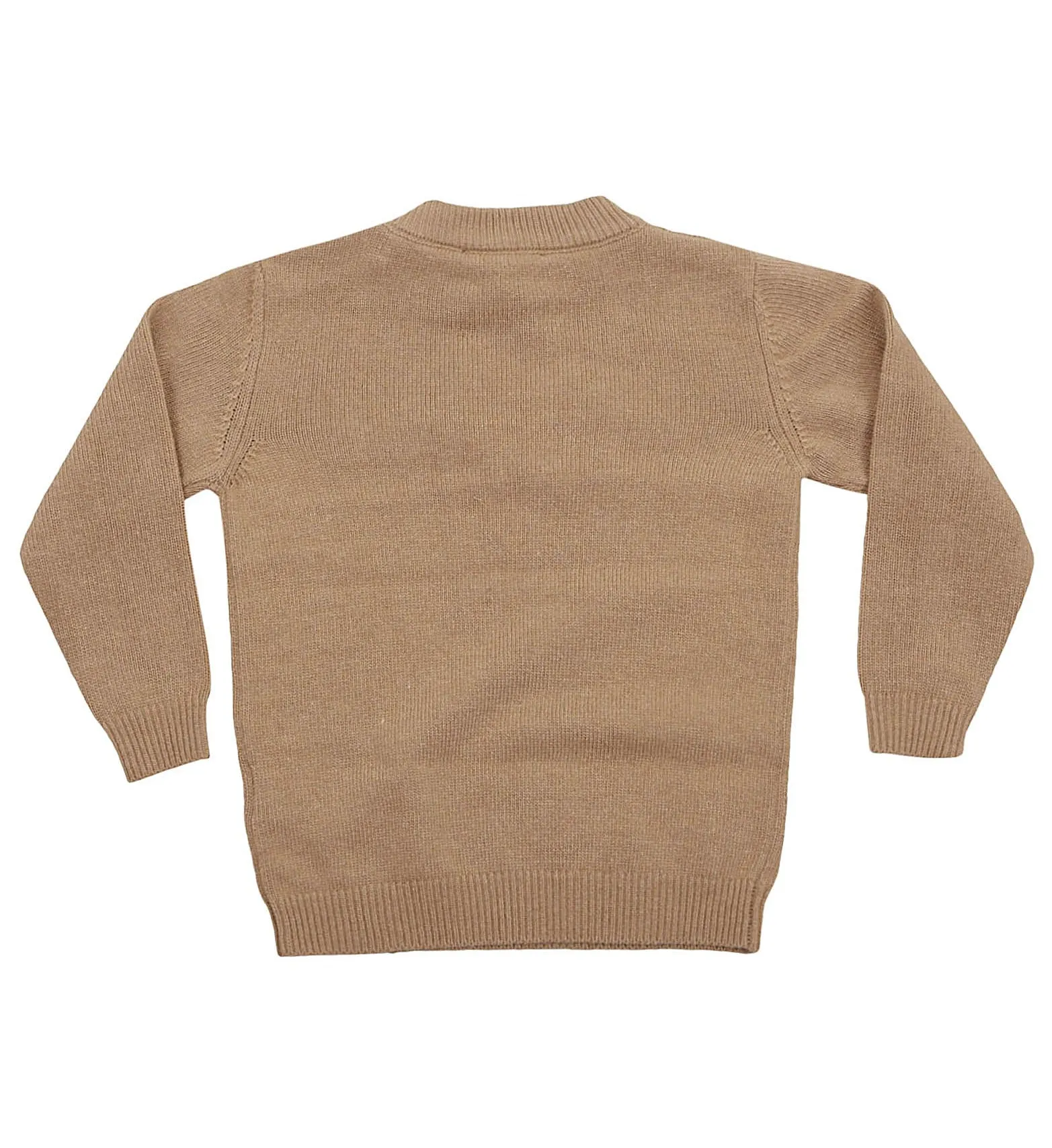 Balmain Kids Logo Intarsia-Knit Crewneck Jumper