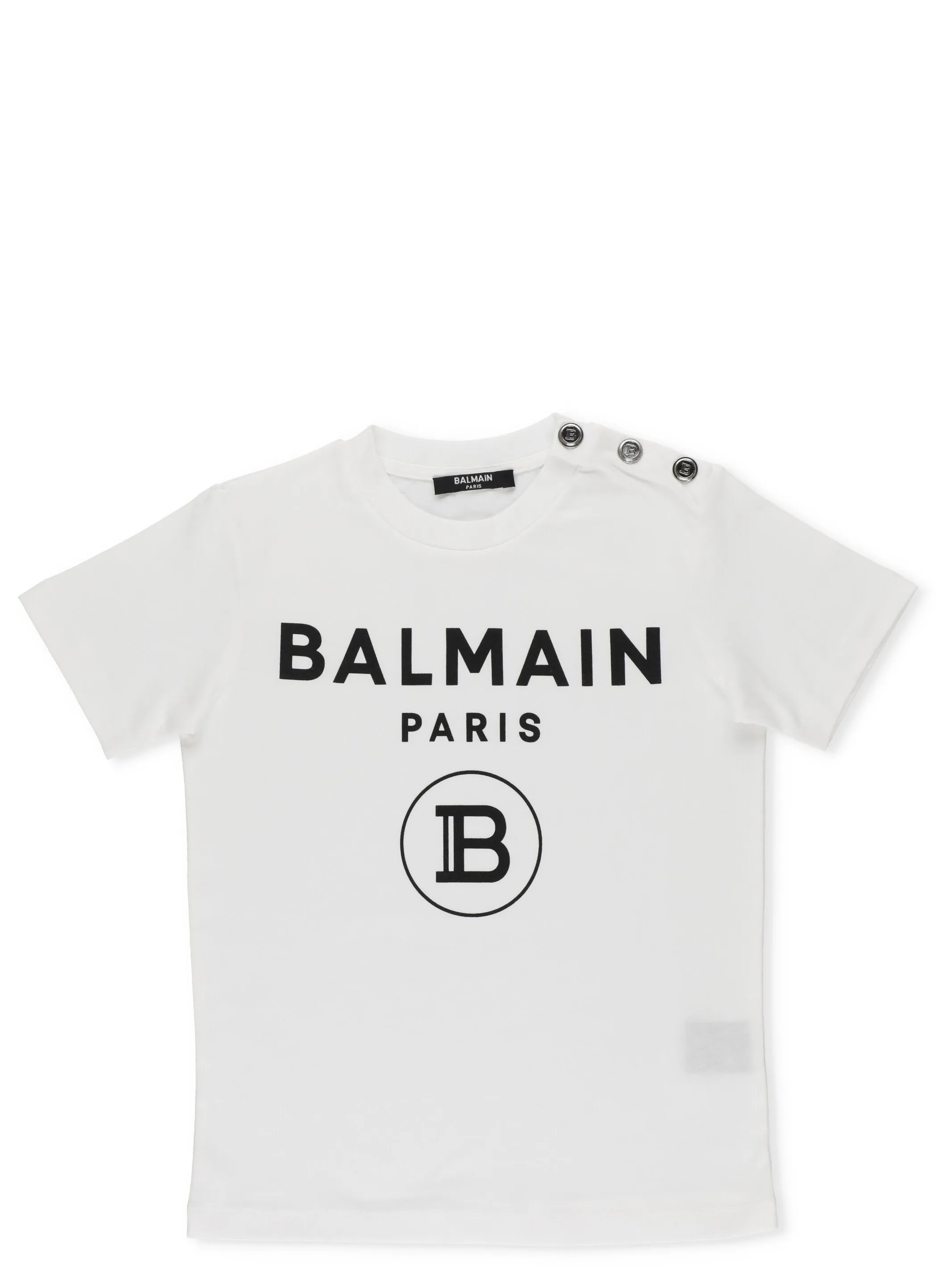 Balmain Kids Logo Print Crewneck T-Shirt