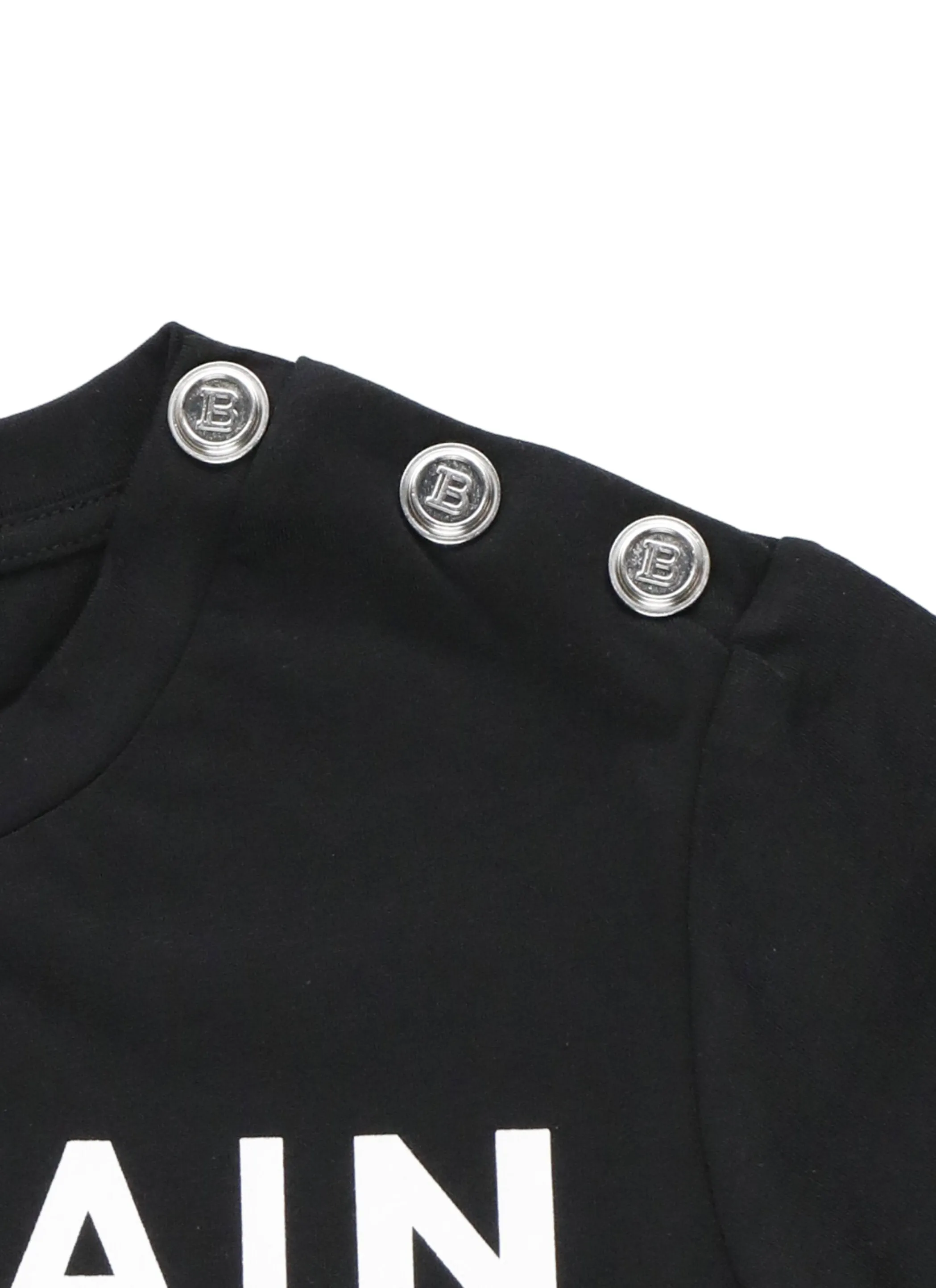 Balmain Kids Logo Print Crewneck T-Shirt