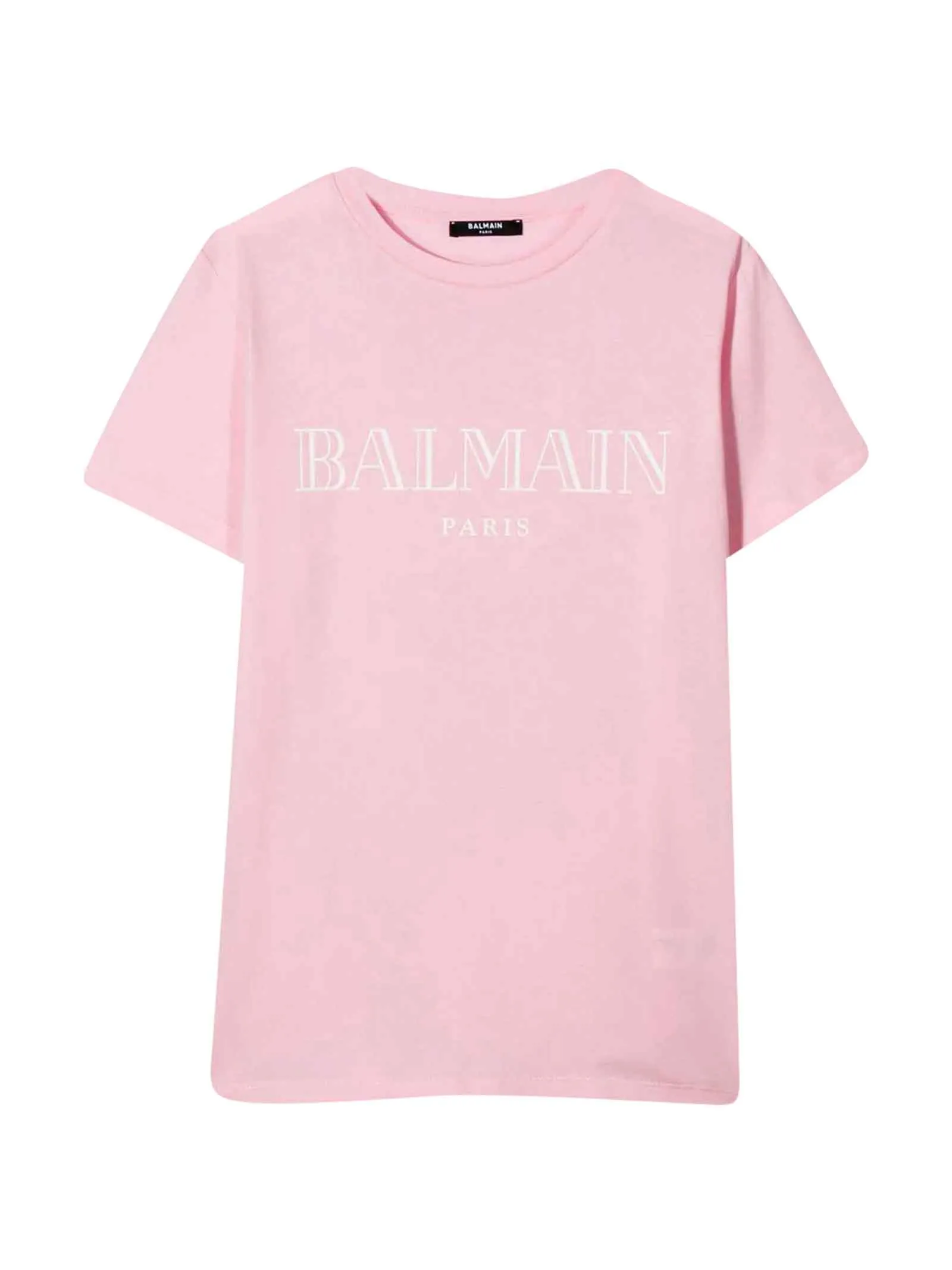 Balmain Kids Logo Print Crewneck T-Shirt