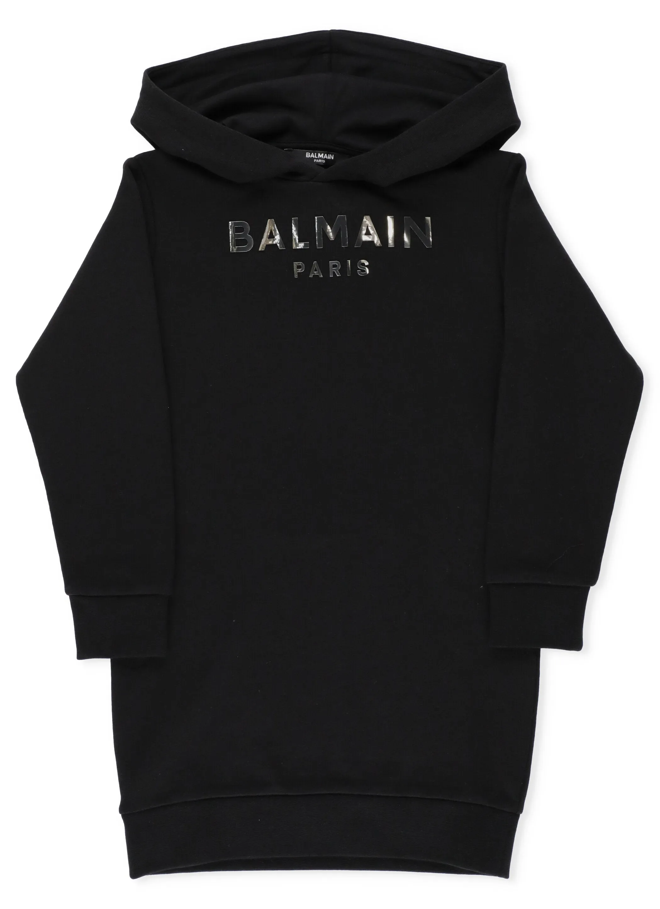 Balmain Kids Logo Print Hoodie Dress