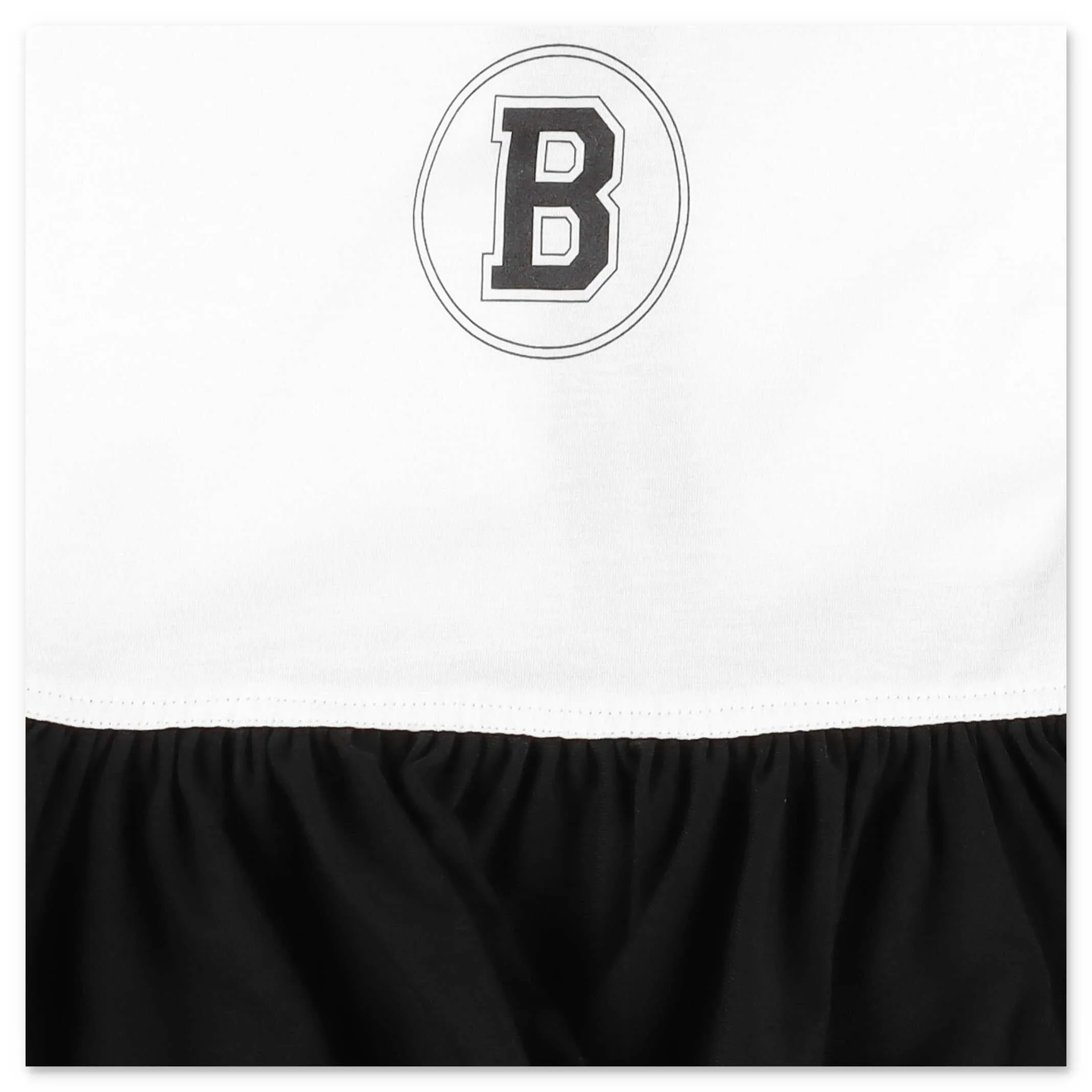 Balmain Kids Logo Print Ruffled Dress