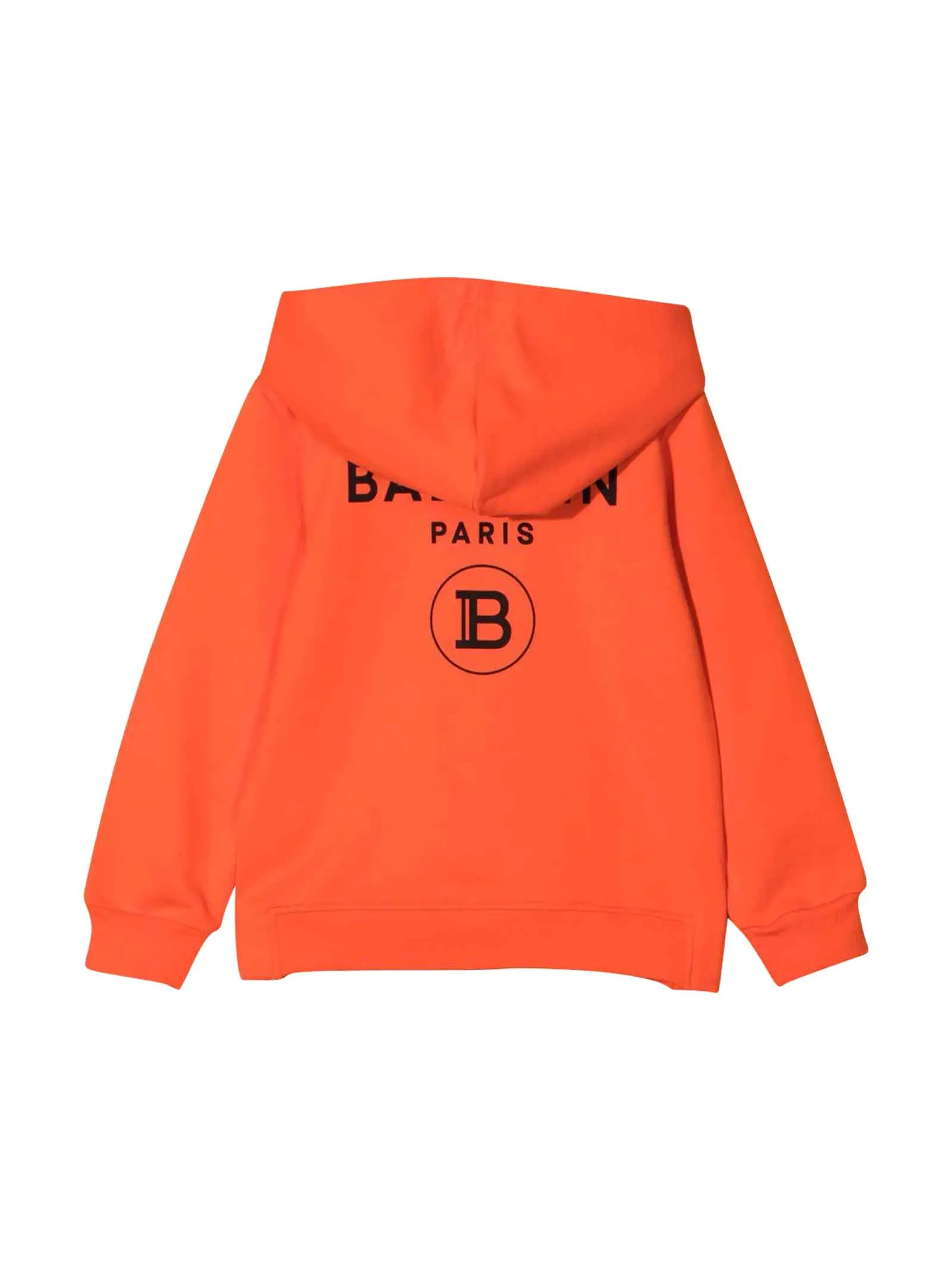 Balmain Kids Logo Print Zip Hoodie
