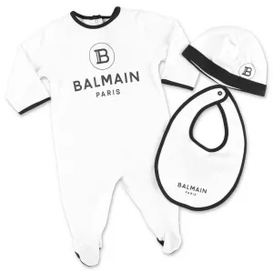 Balmain Kids Logo Printed Babygrow Set