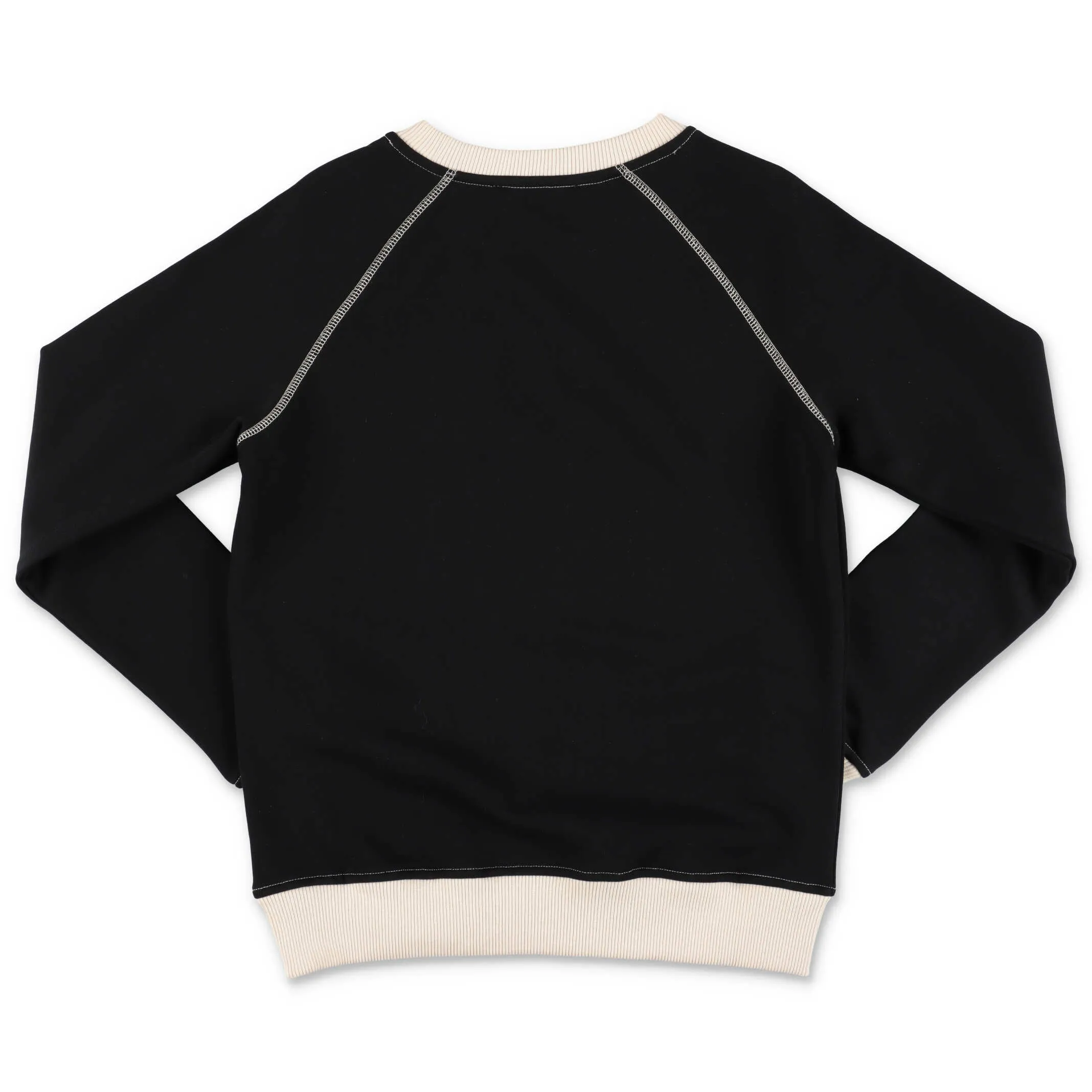 Balmain Kids Logo Printed Contrast Trim Sweatshirt