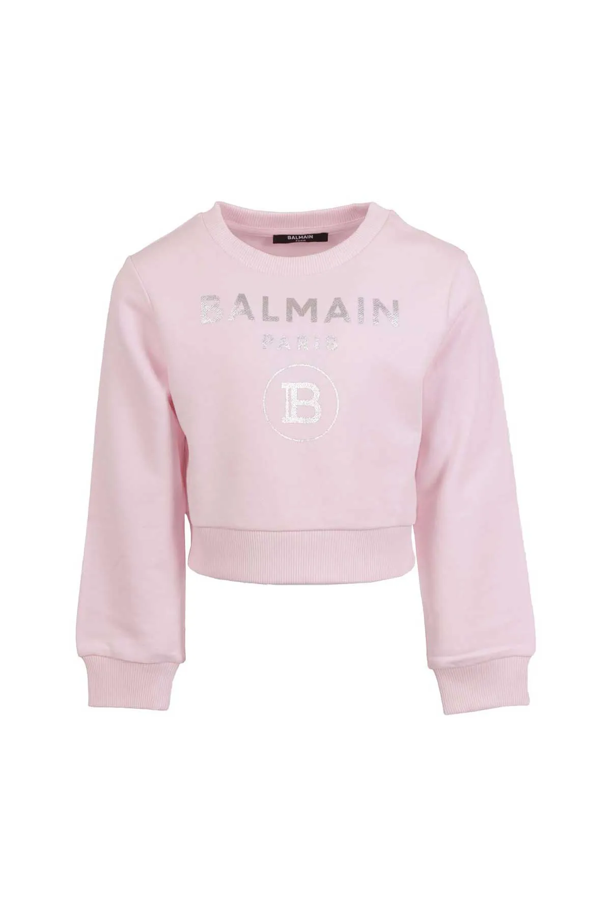 Balmain Kids Logo Printed Crewneck Sweatshirt
