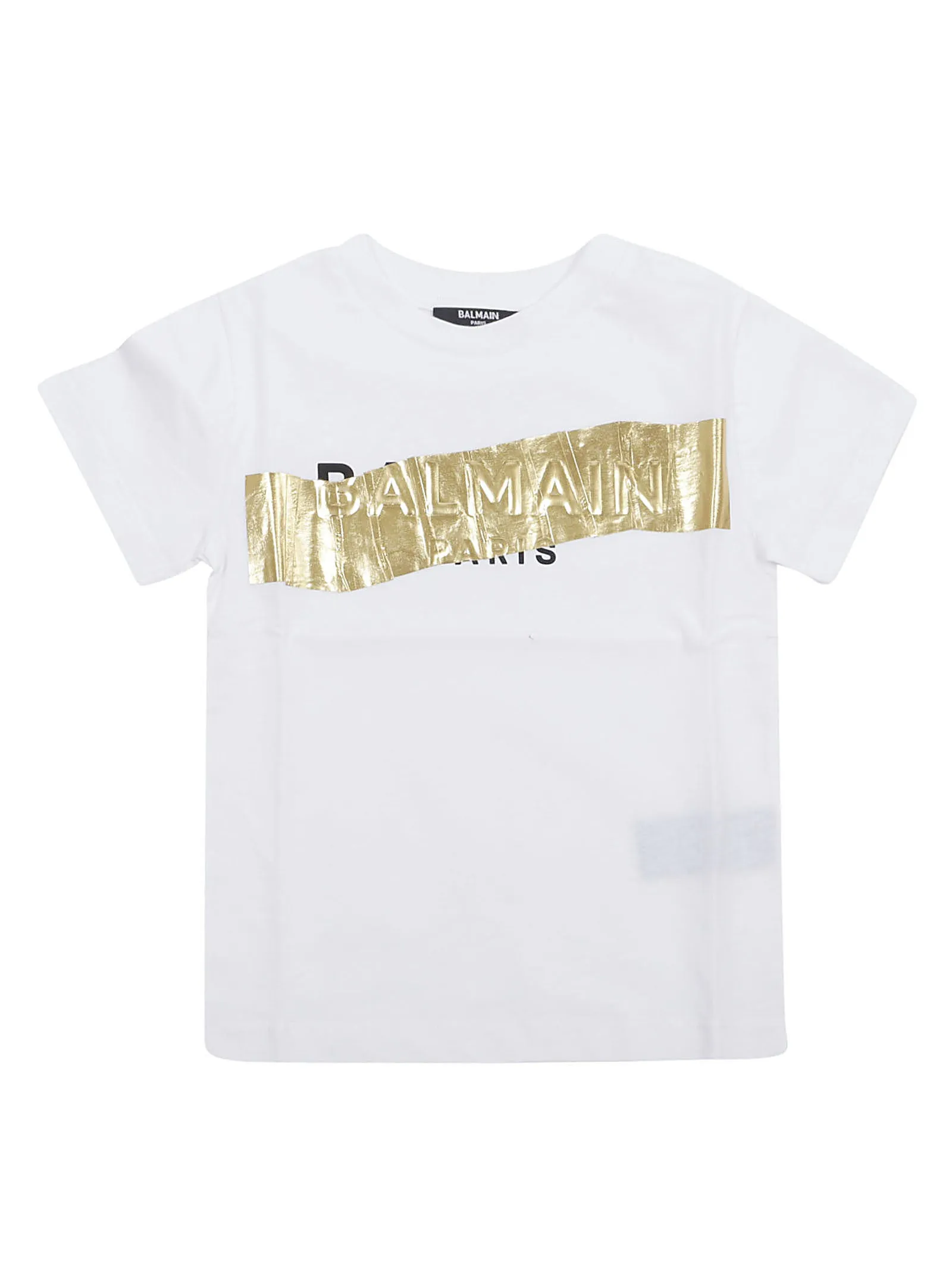 Balmain Kids Logo Printed Crewneck T-Shirt