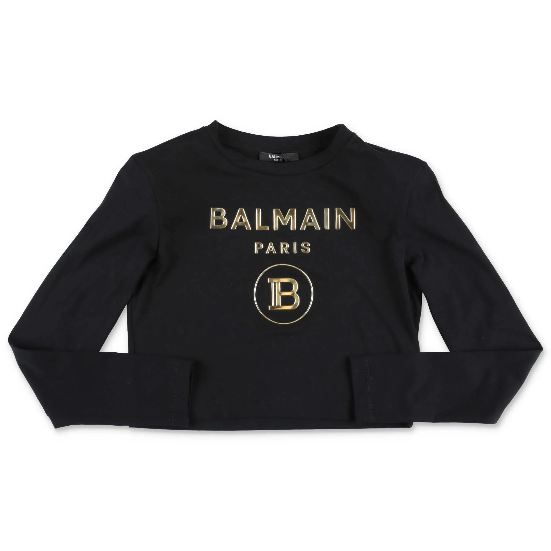 Balmain Kids Logo Printed Crewneck T-Shirt