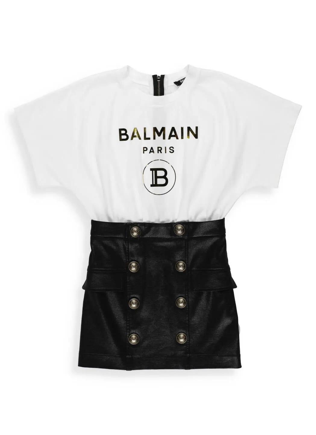 Balmain Kids Logo Printed Dress