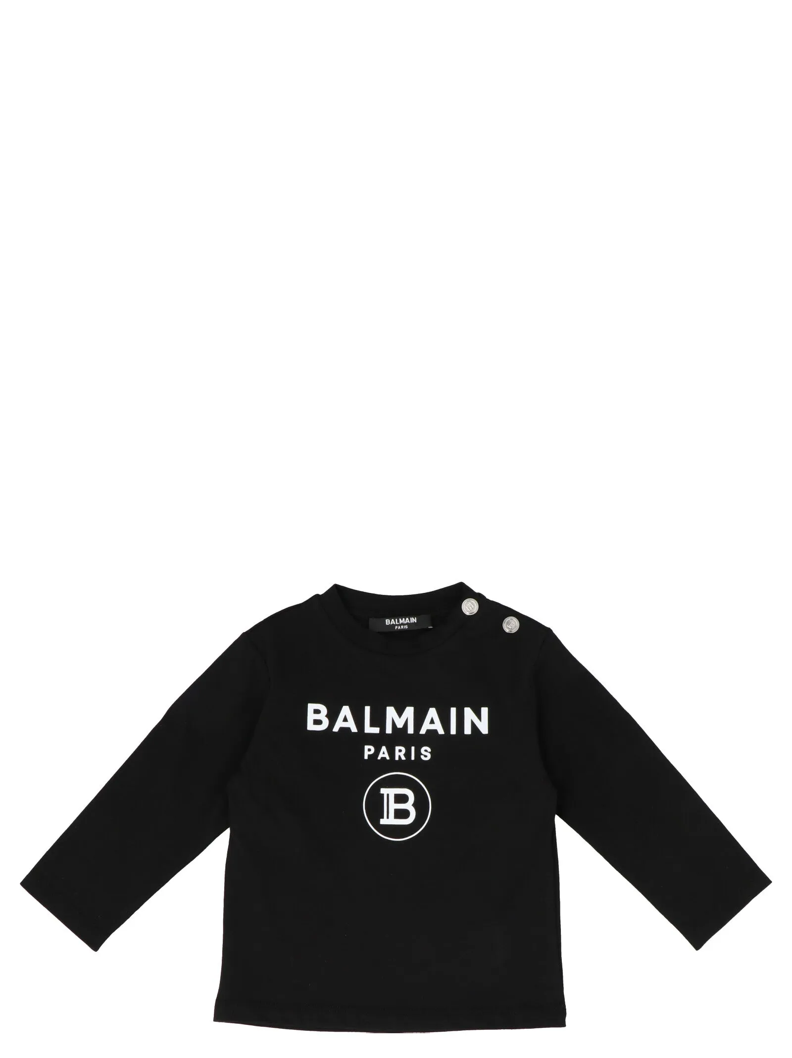 Balmain Kids Logo Printed Long Sleeve T-Shirt