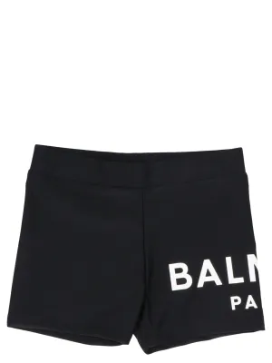 Balmain Kids Logo Printed Swimming Shorts