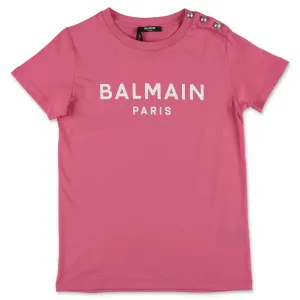 Balmain Kids Logo Printed T-Shirt