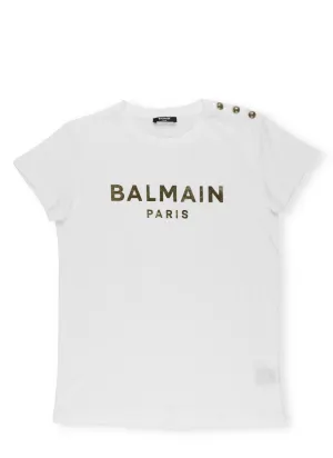 Balmain Kids Logo Printed T-Shirt