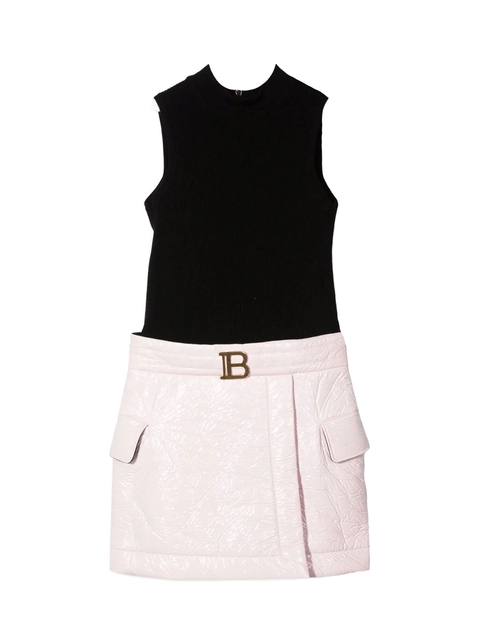 Balmain Kids Panelled Midi Dress