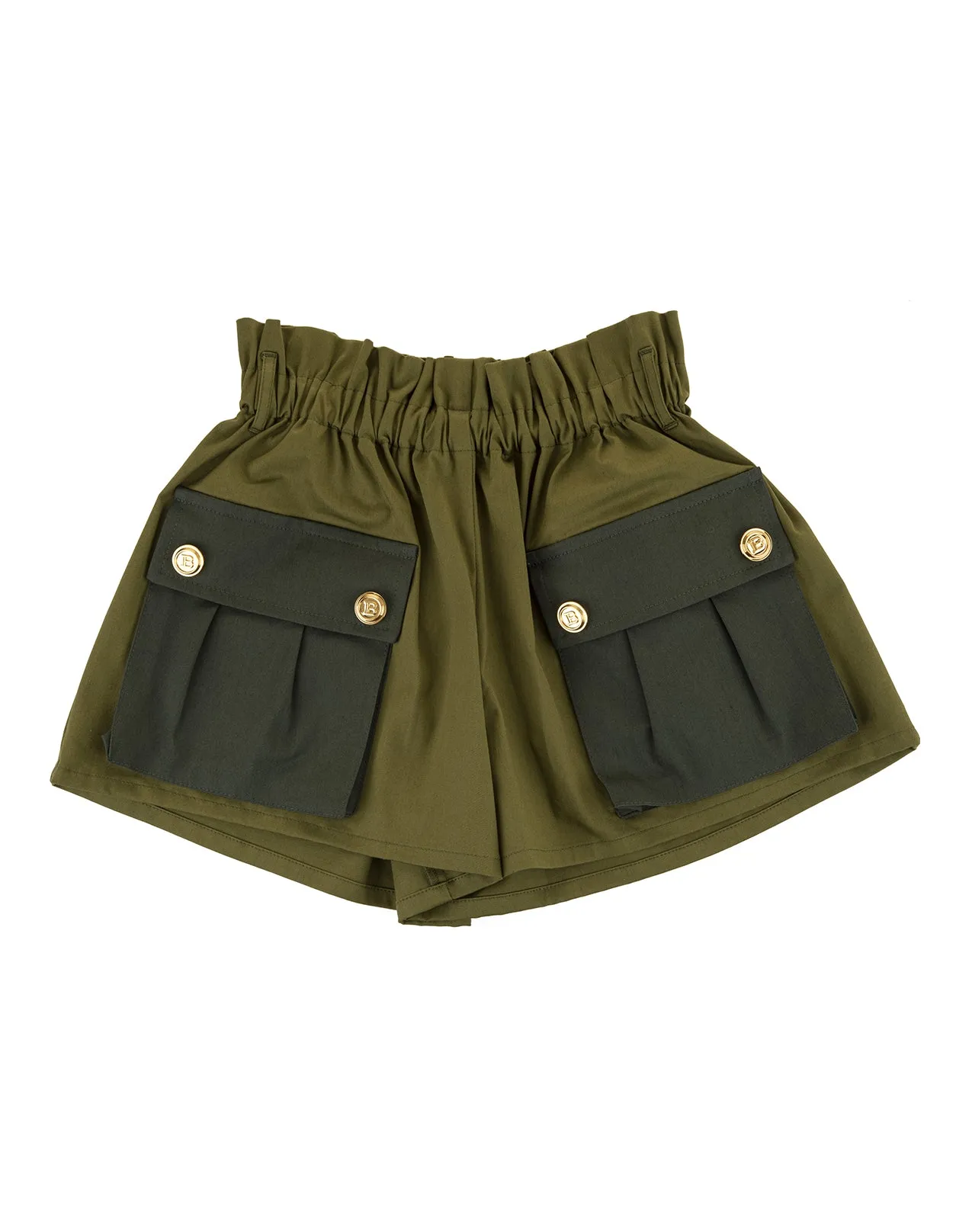 Balmain Kids Paperbag Waist Shorts
