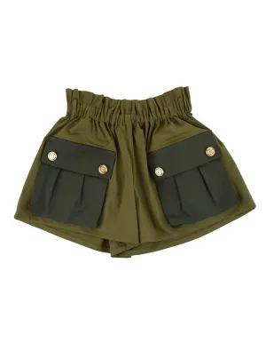 Balmain Kids Paperbag Waist Shorts