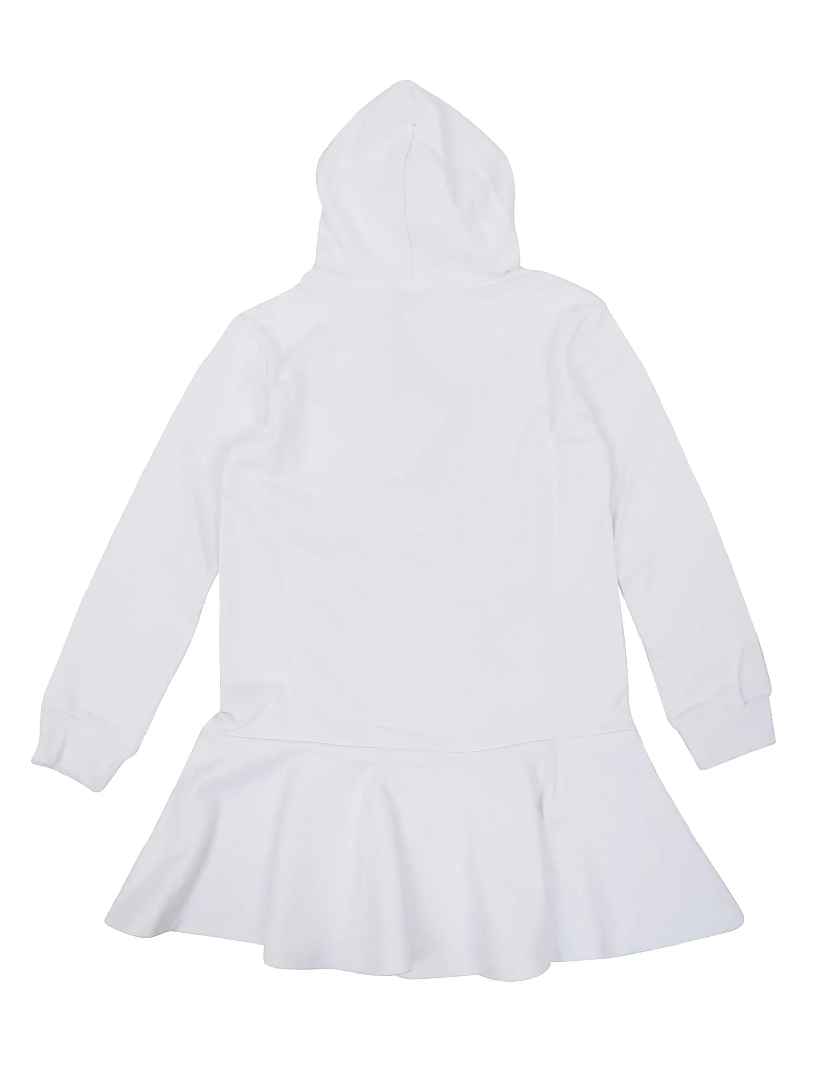 Balmain Kids Sequin Logo Hoodie Dress