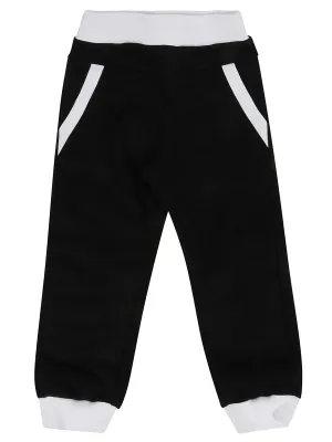 Balmain Kids Two-Tone Elastic Waist Pants