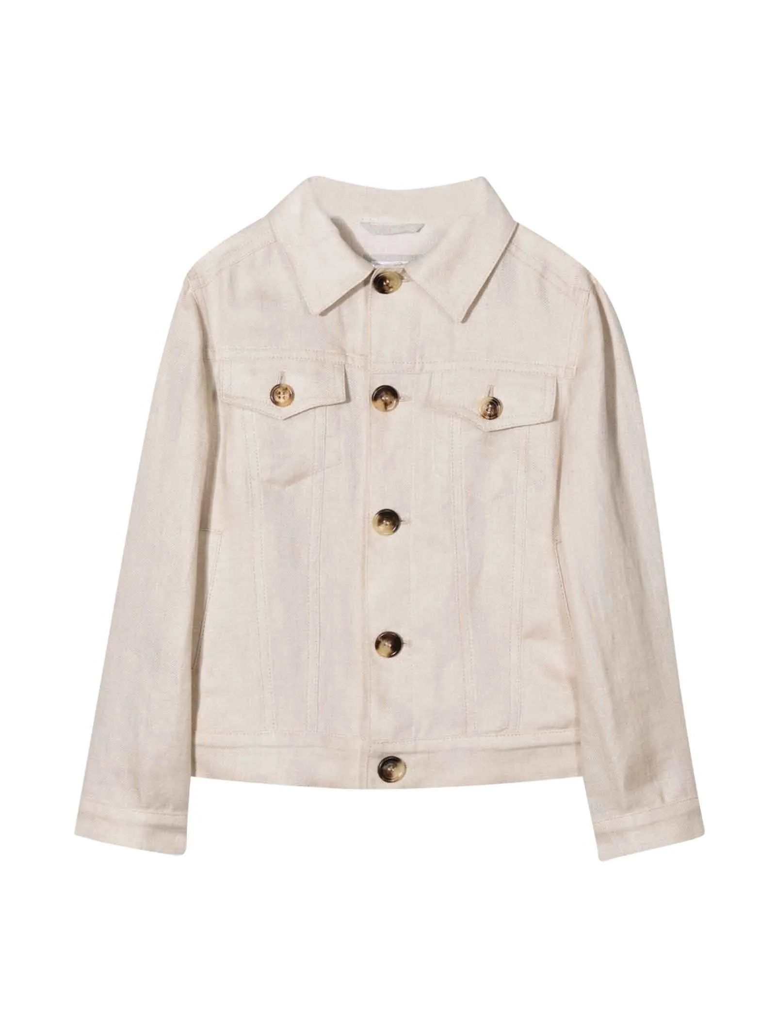 Brunello Cucinelli Kids Buttoned Denim Jacket