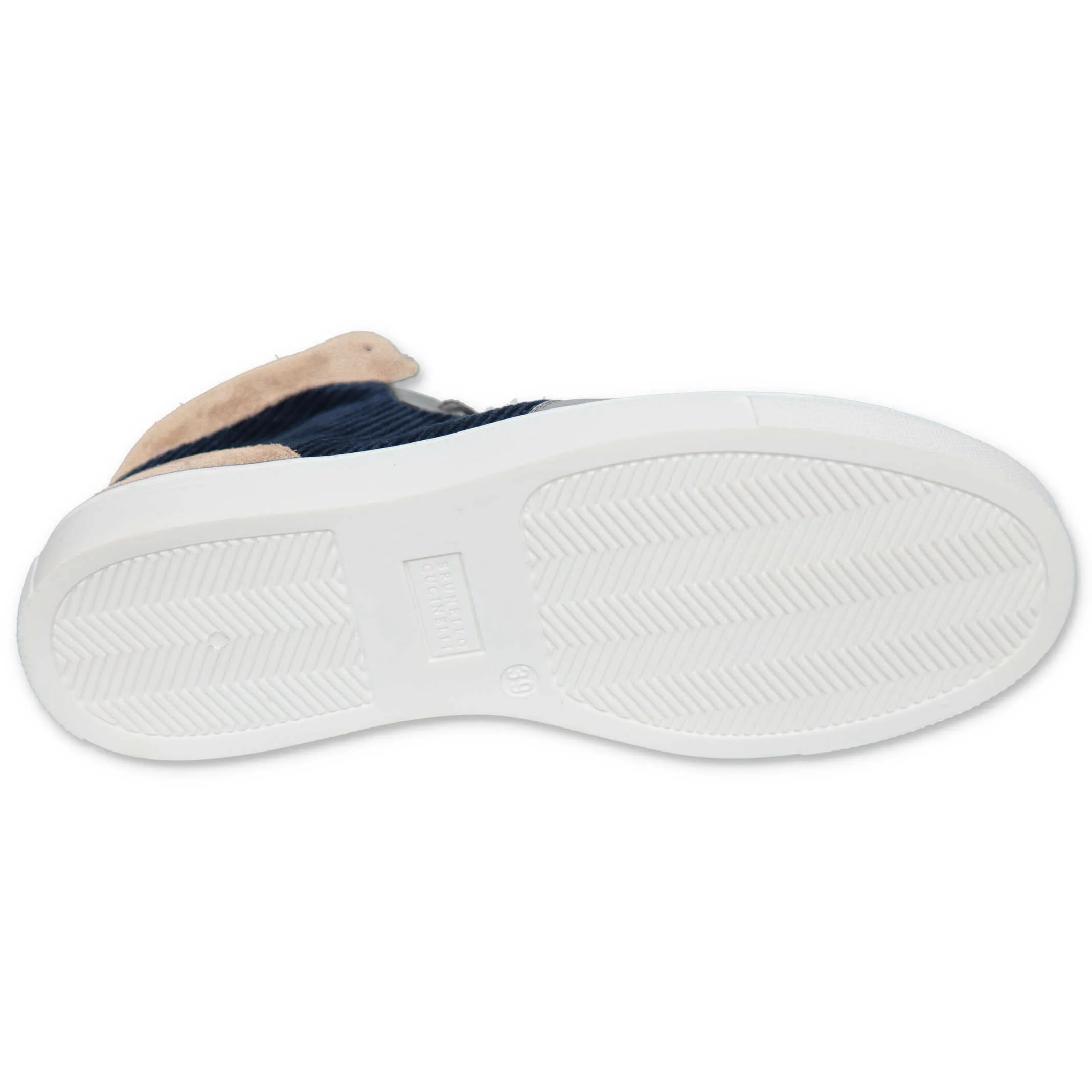 Brunello Cucinelli Kids Colour Block High-Top Sneakers