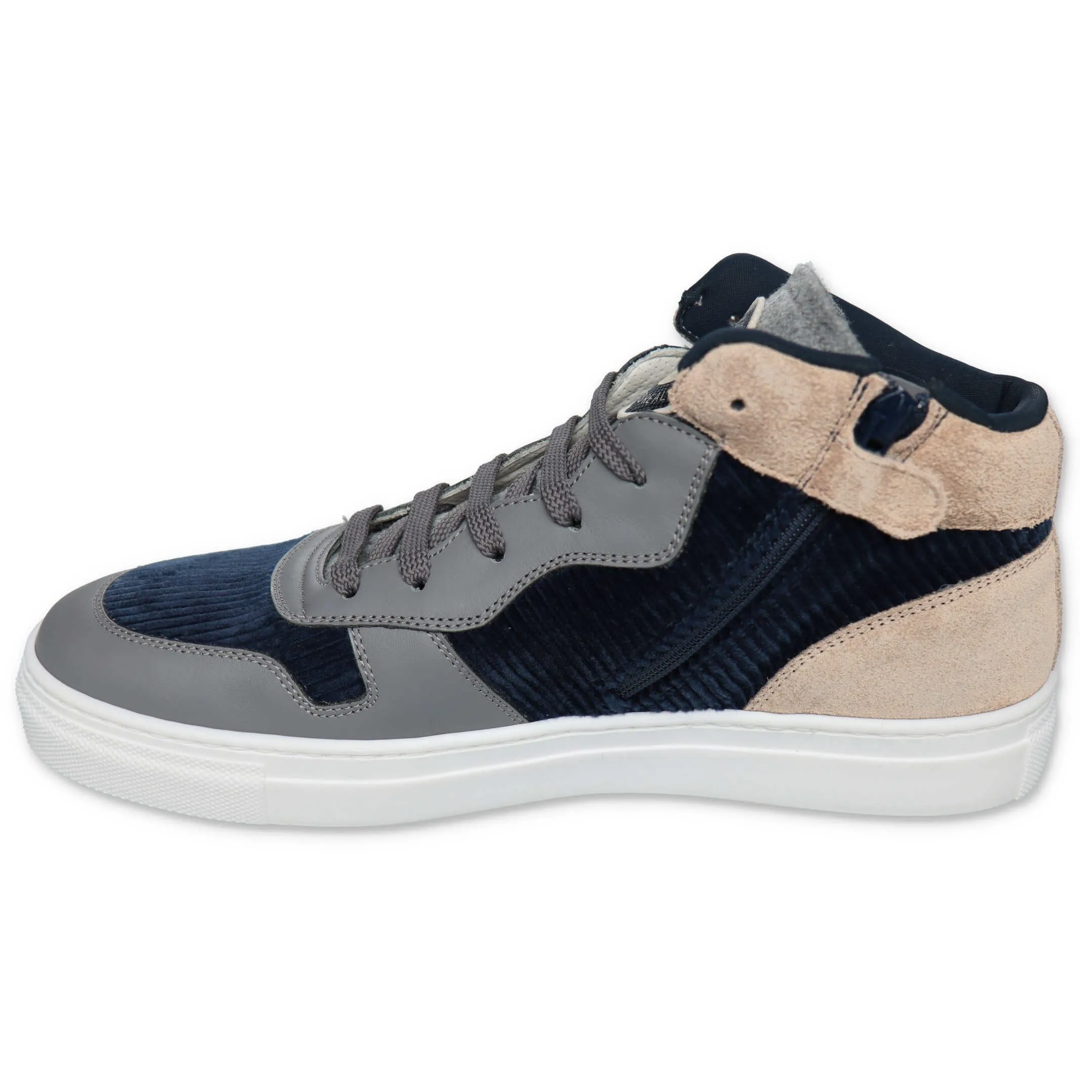 Brunello Cucinelli Kids Colour Block High-Top Sneakers