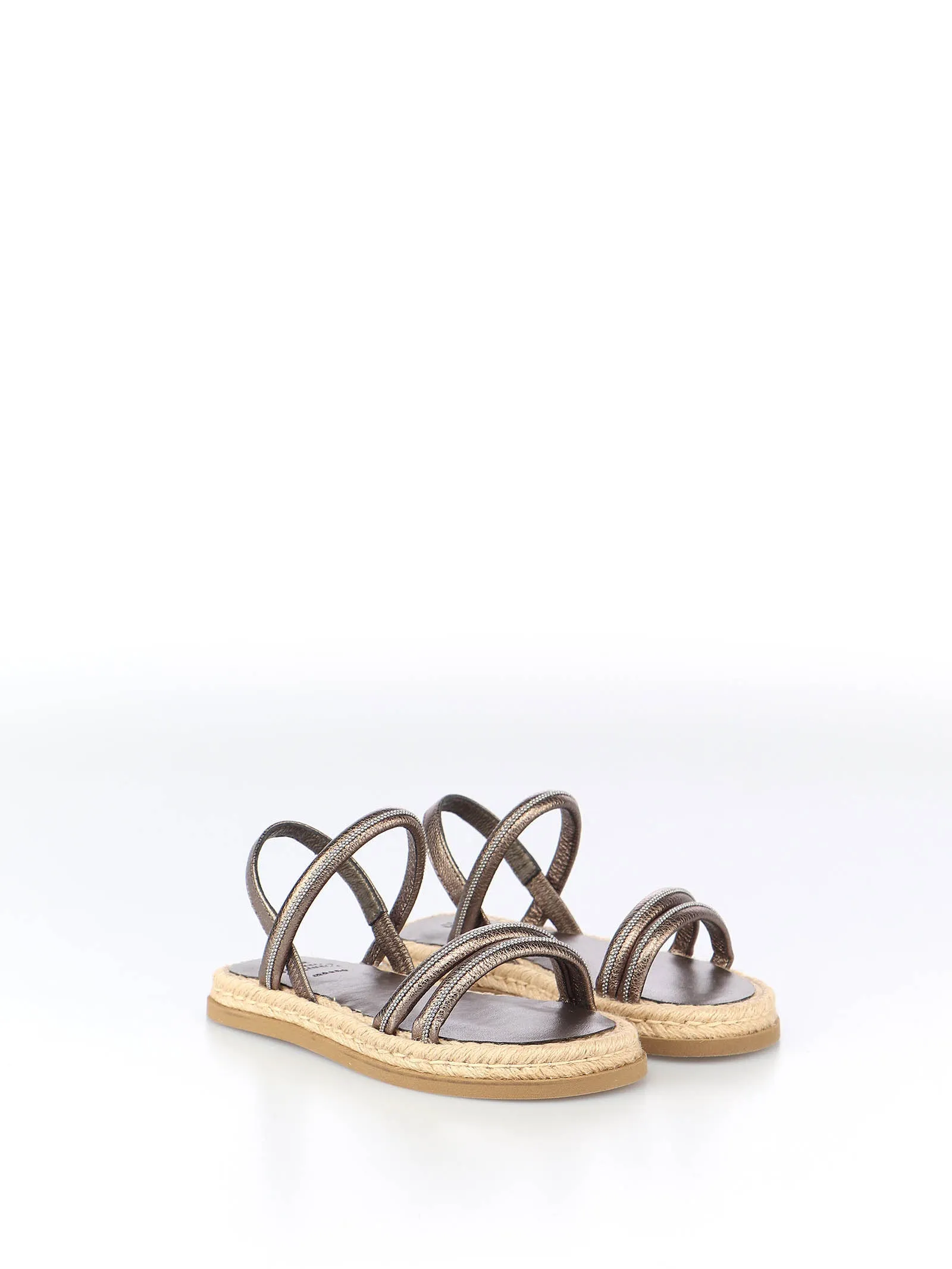 Brunello Cucinelli Kids Strappy Flat Sandals