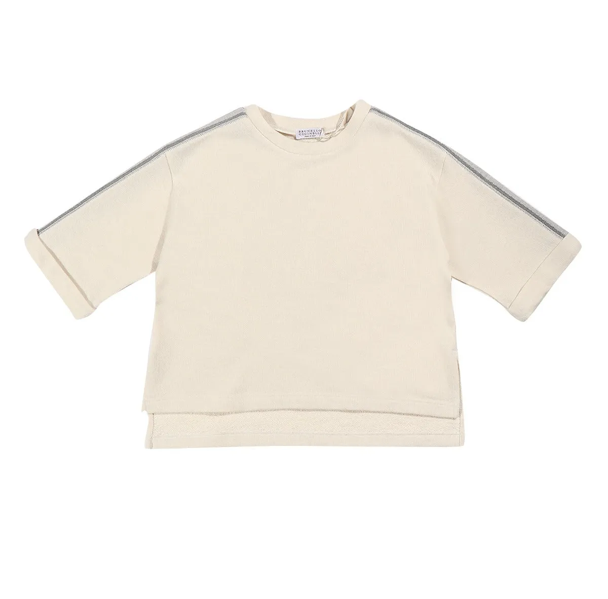 Brunello Cucinelli Kids Stripe Detail Sweatshirt