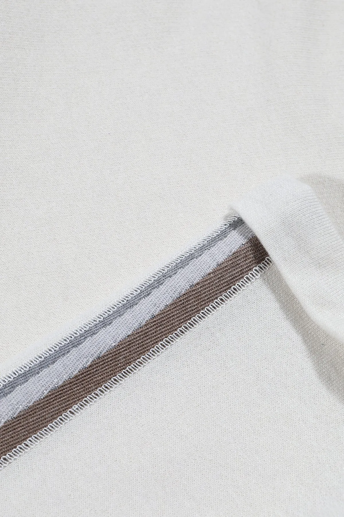 Brunello Cucinelli Kids Stripe Detail Sweatshirt