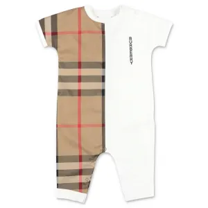 Burberry Kids Check Print Jumpsuit